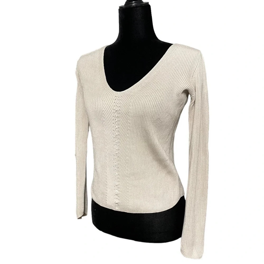 THE ROW 100% Silk SWEATER Women’s Small - Picture 3 of 11